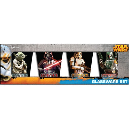 Star Wars 4pc Shot Glass Set!