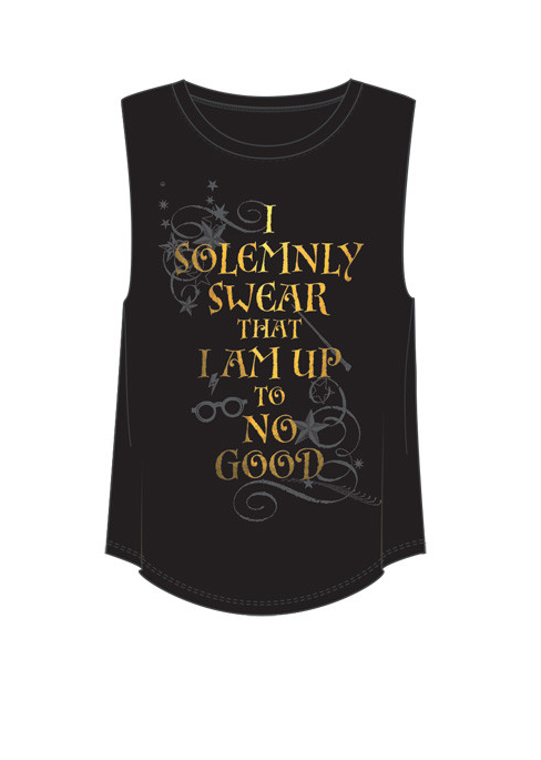 Junior Muscle Tank Harry Potter Solemnly Black Soot