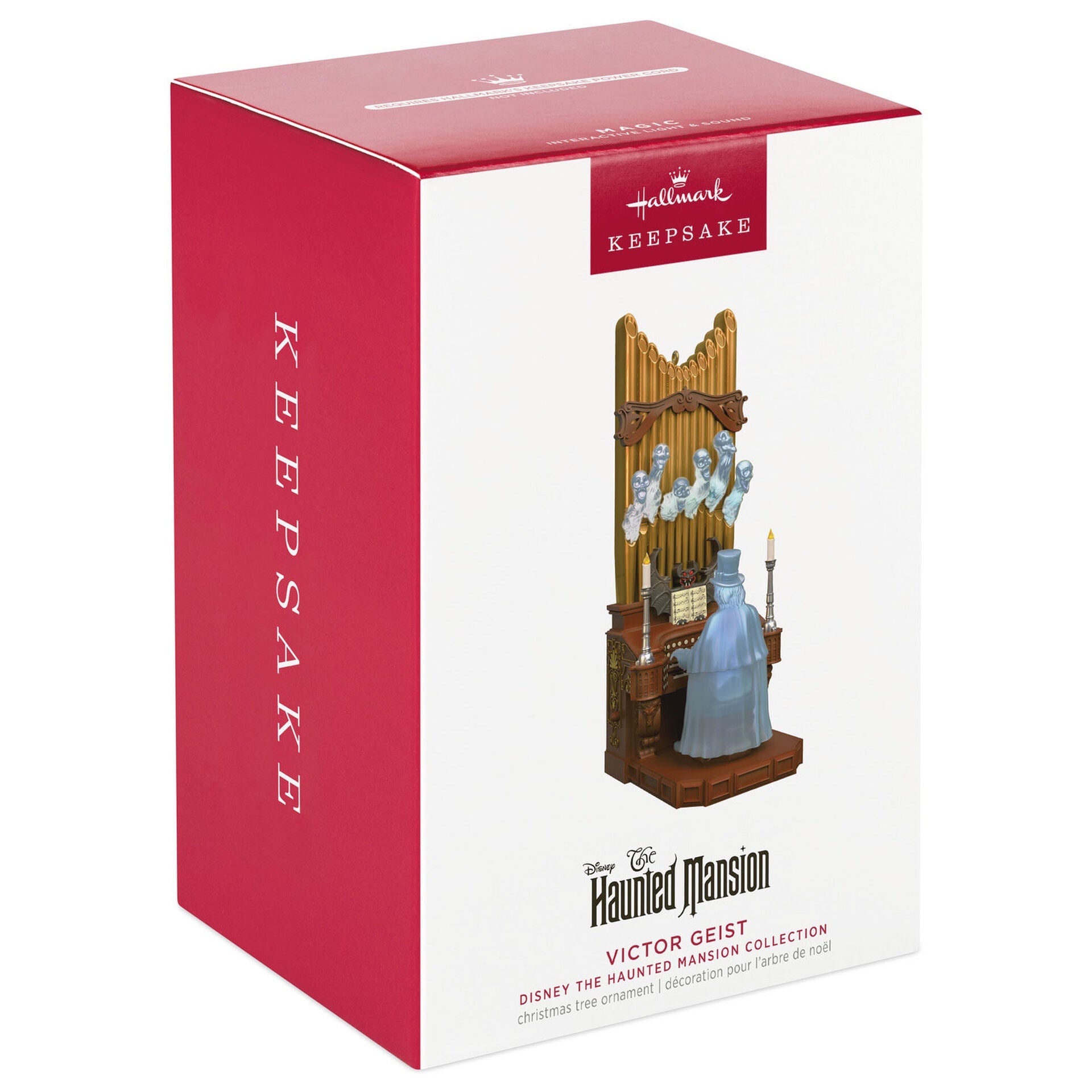 y*p様 Haunted Mansion オルゴール 約15cm Disney The Haunted Mansion Collection Victor Geist Ornament With Light