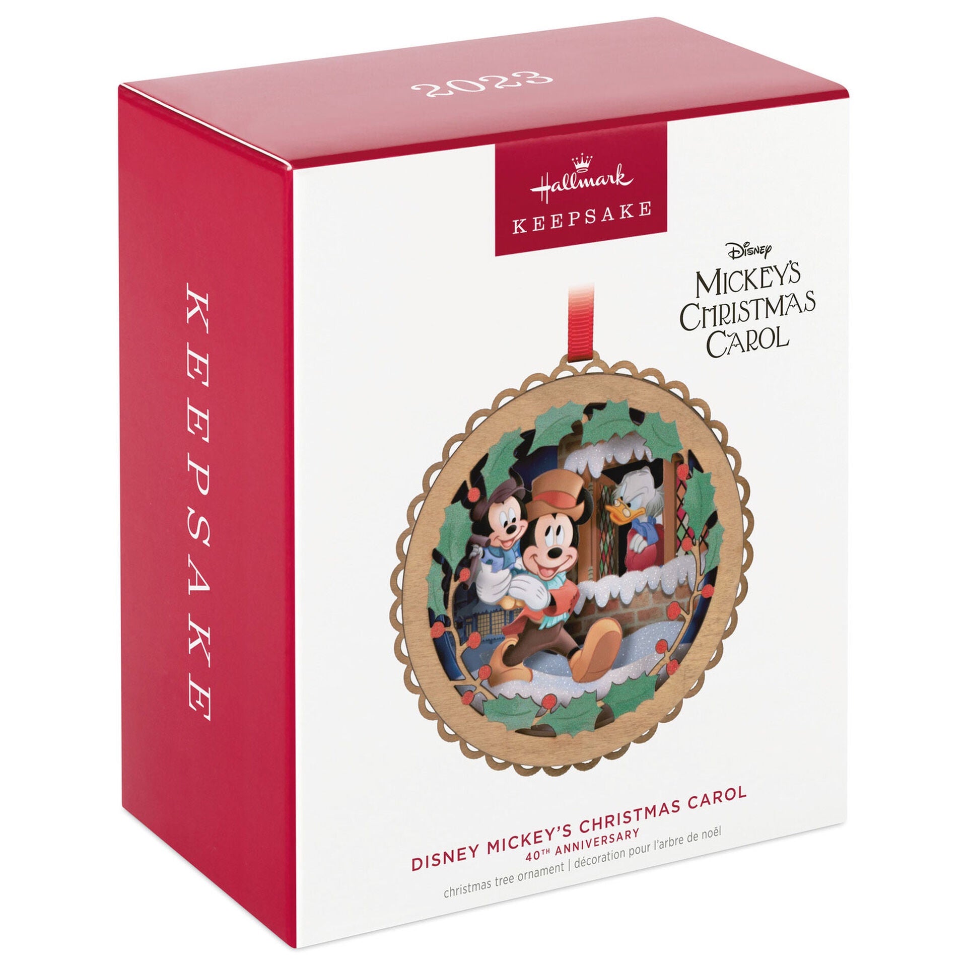 Disney Mickey's Christmas Carol 40th Anniversary Papercraft Ornament