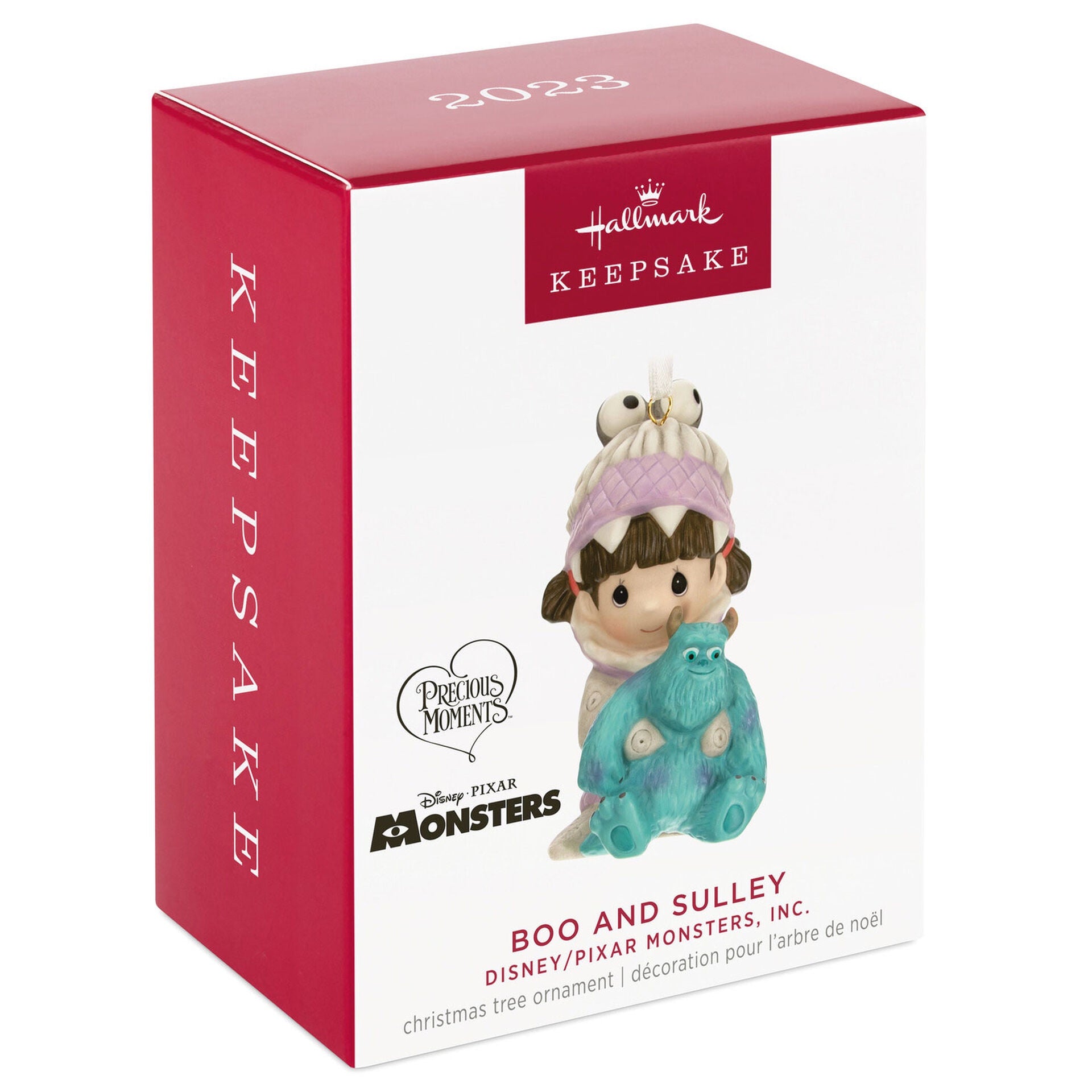 Disney/Pixar Precious Moments Monsters, Inc. Boo and Sulley Porcelain Ornament