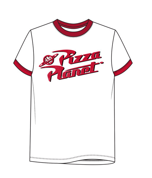 Disney Adult Pizza Planet Logo Ringer Tee Vivid white