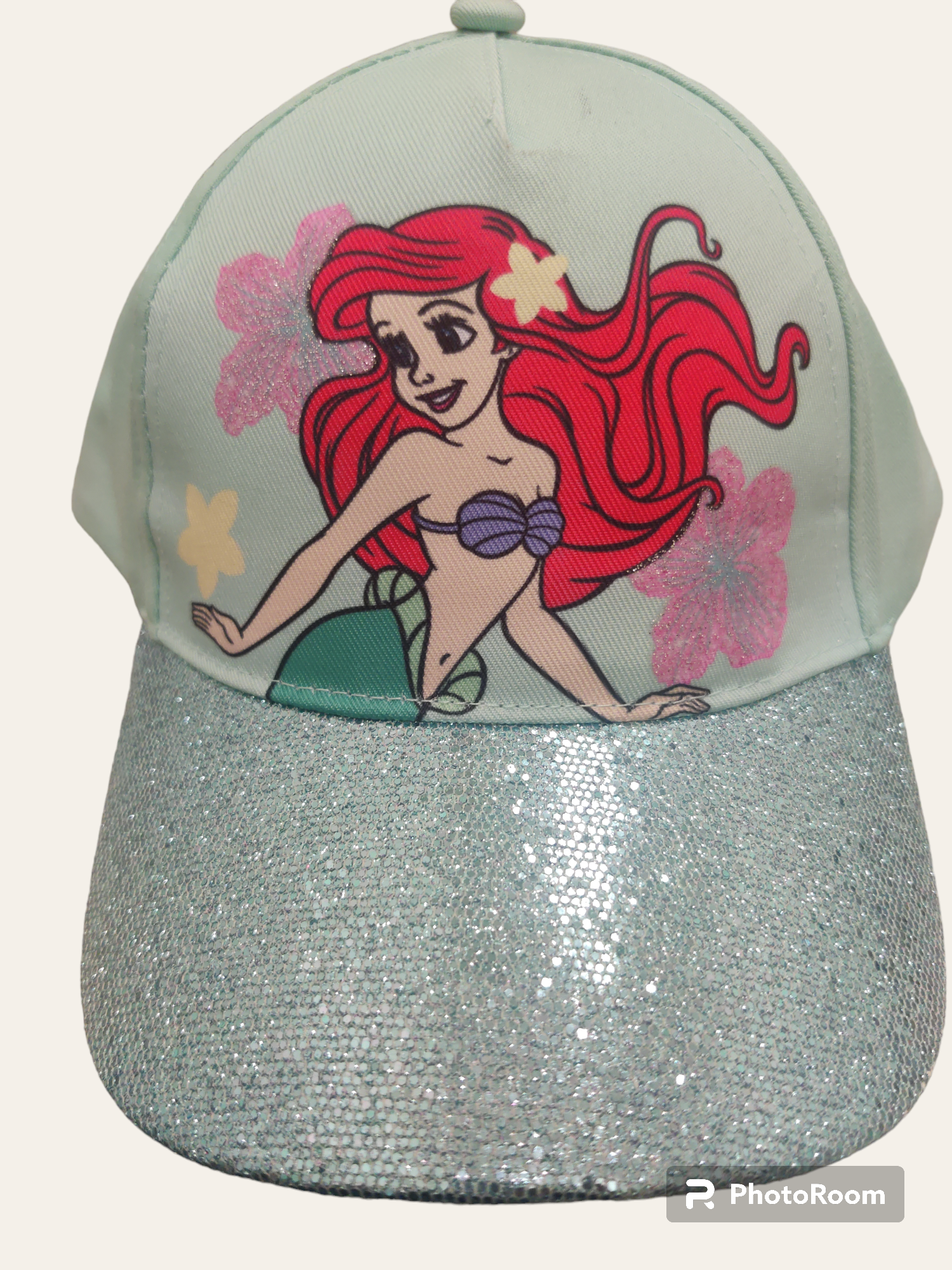 The Little Mermaid  Ariel Glitter Baseball Hat