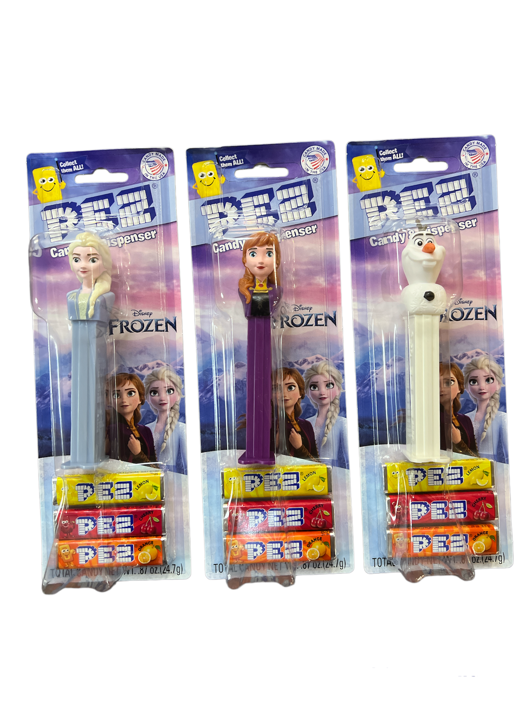 Frozen Pez Candy & Dispenser Ass