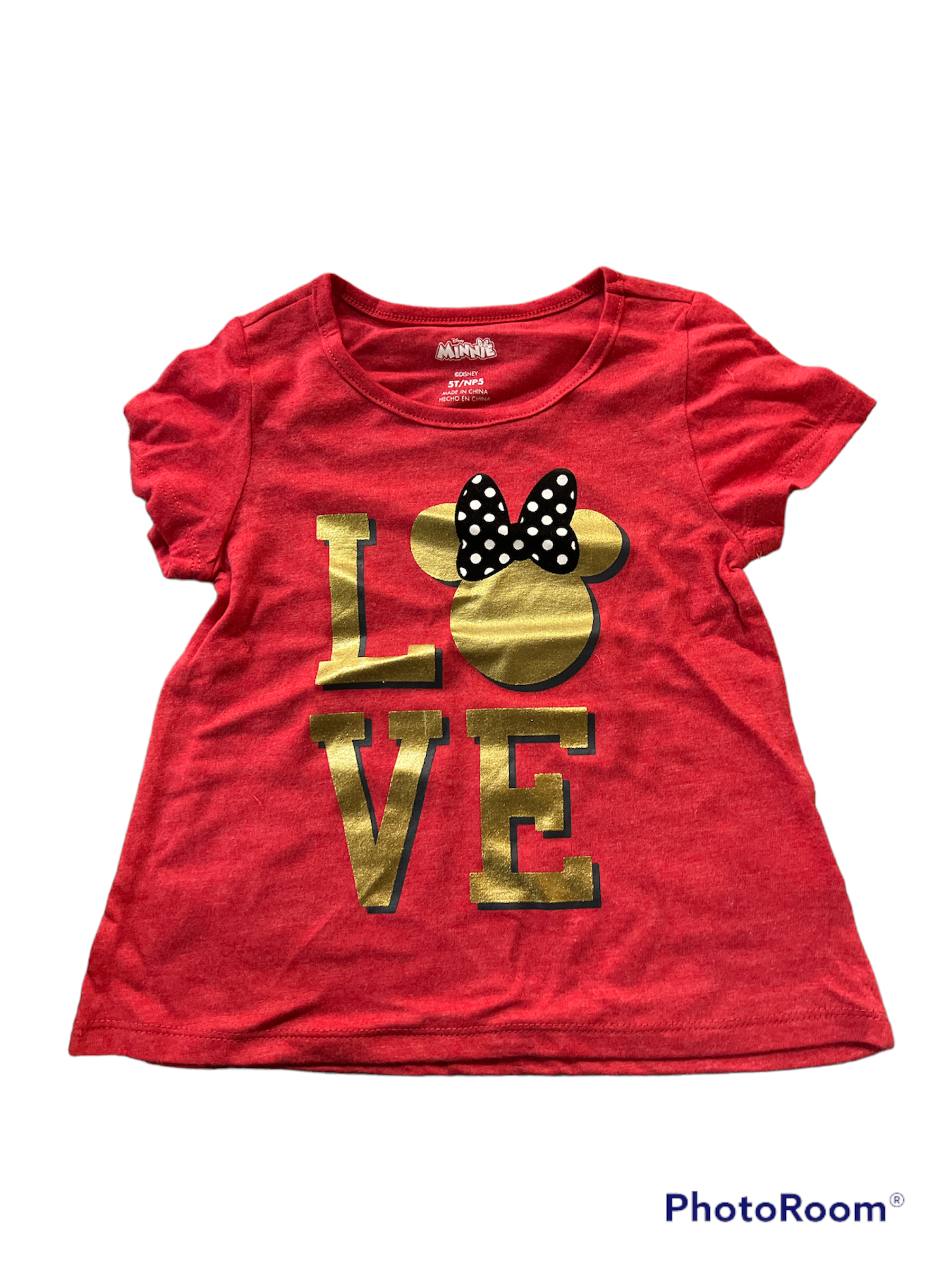 Toddler Minnie Mouse Love Red Shirt