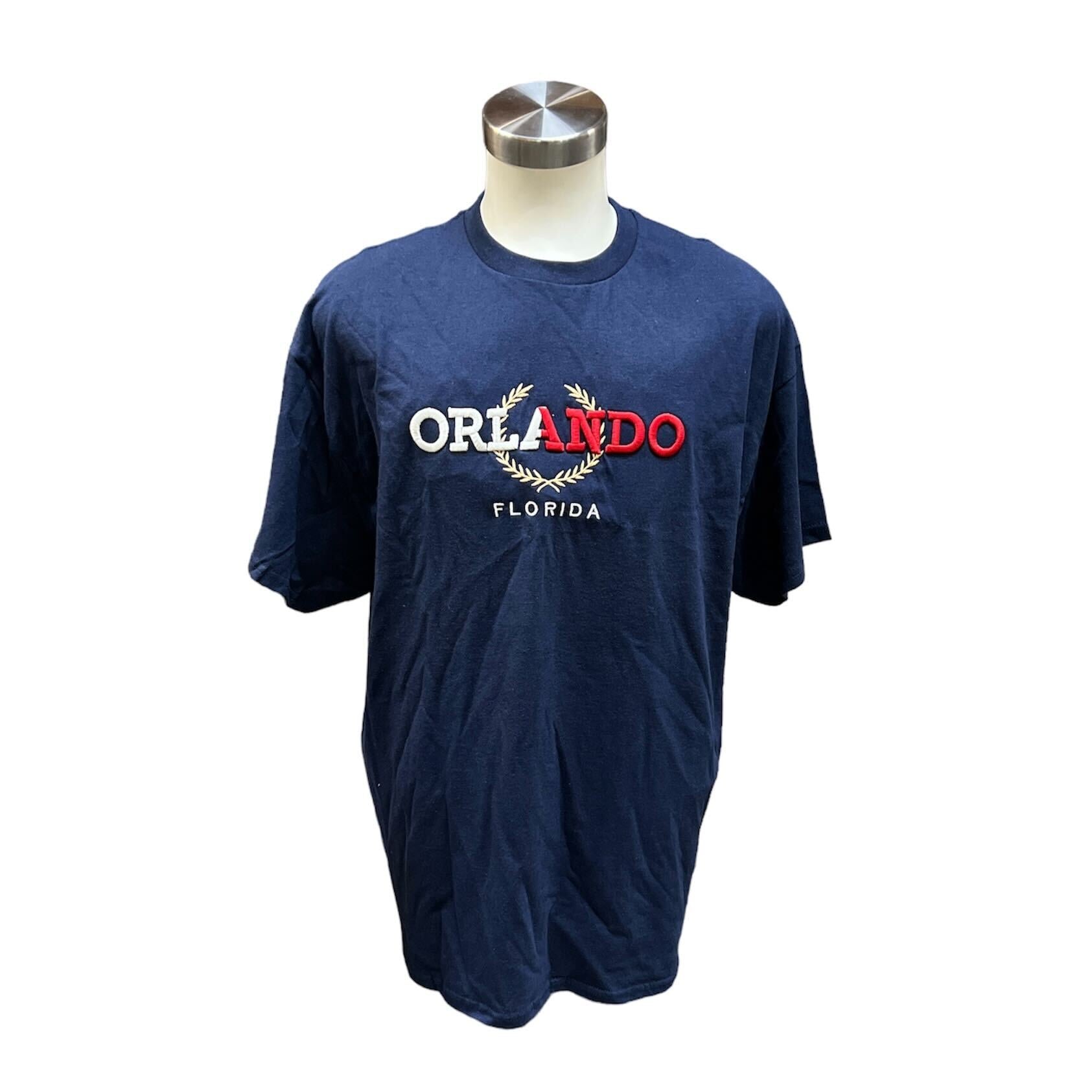 Orlando White/Red Design Sports Navy Tshirt