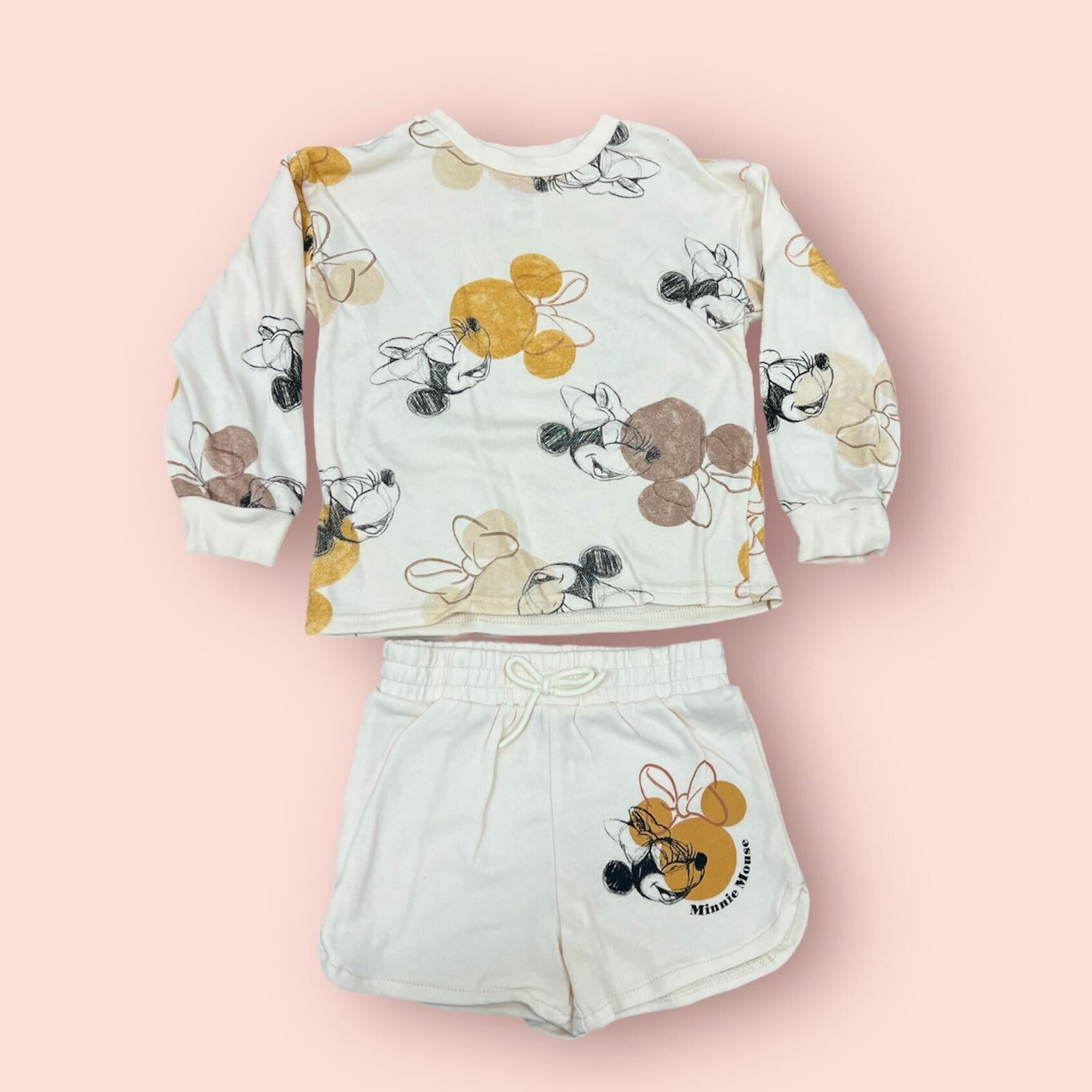 Toddlers Minnie Mouse Eggnog Matching Set