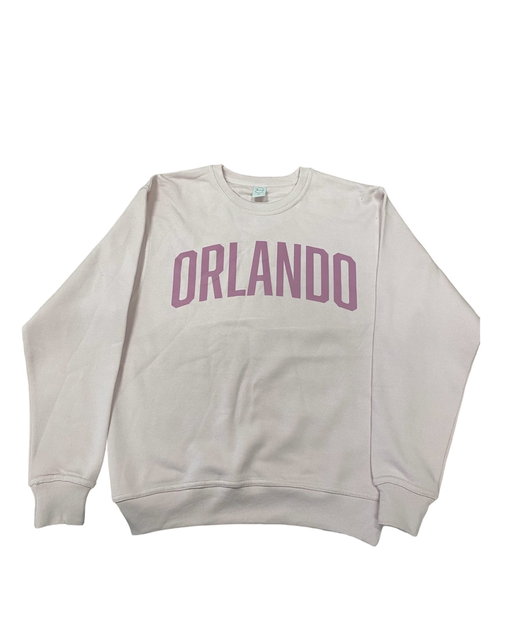 Pink Orlando Soft Fleece Crew Neck Sweatshirt