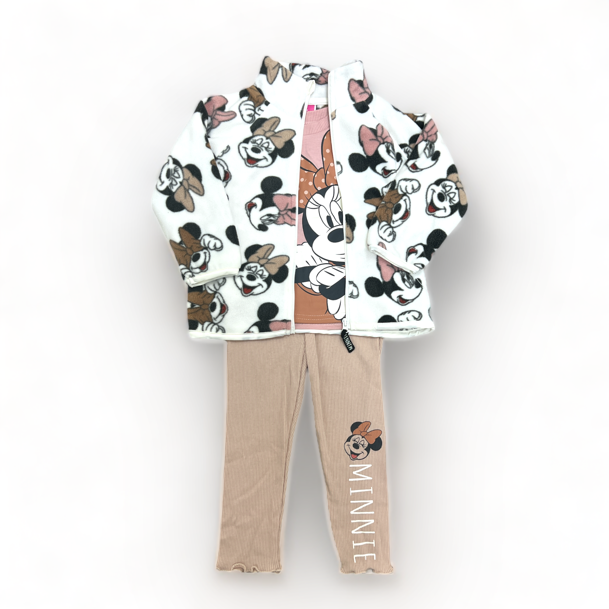 Kids 3Pk Minnie Mouse Jacket, Tee and Pants