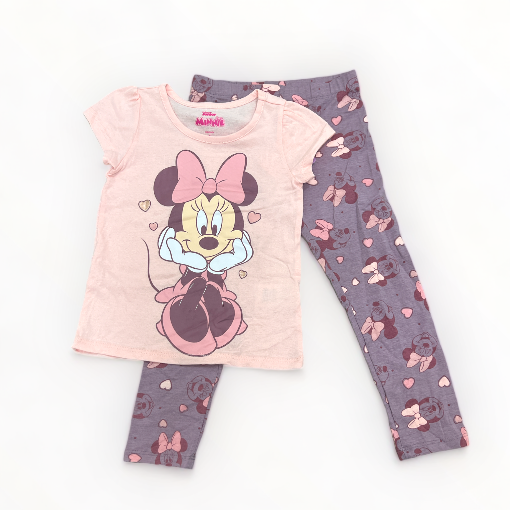 Kids 2Pk Minnie Mouse Love Tee and Pants