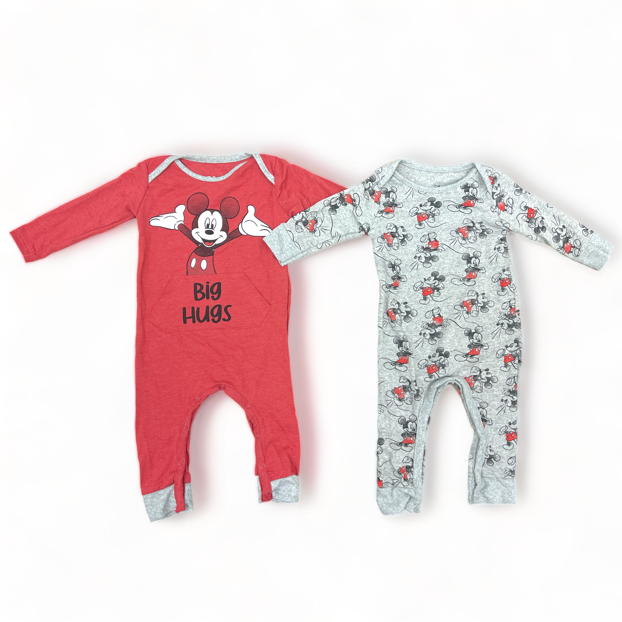 Disney Baby 2Pk Mickey Mouse Big Hugs Onesies