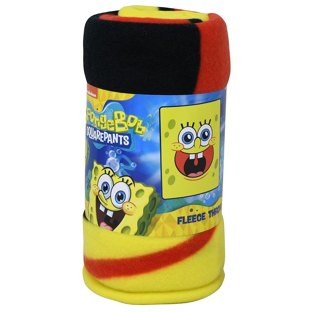 Sponge Bob "Big Face"45x60" Fleece Throw