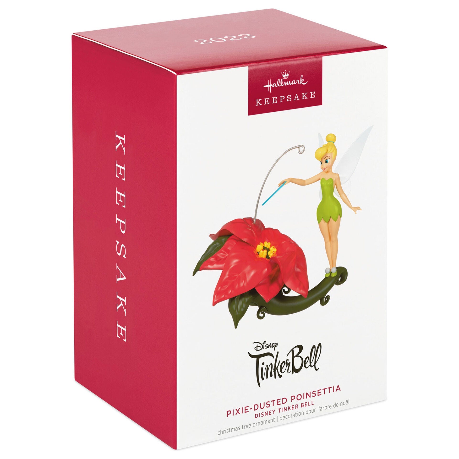 Disney Tinker Bell Pixie-Dusted Poinsettia Ornament