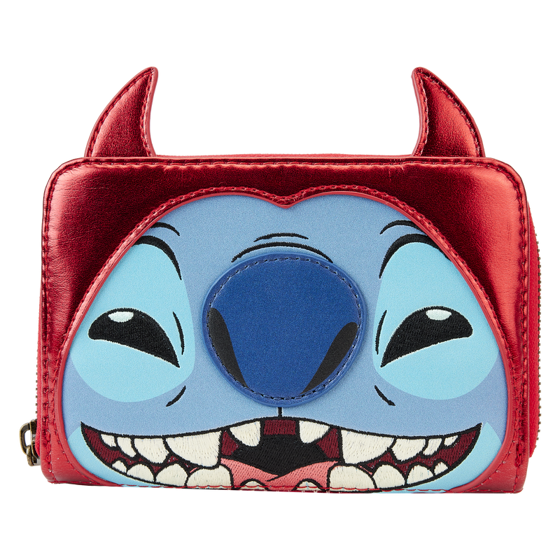 Stitch Devil Cosplay Zip Around Wallet