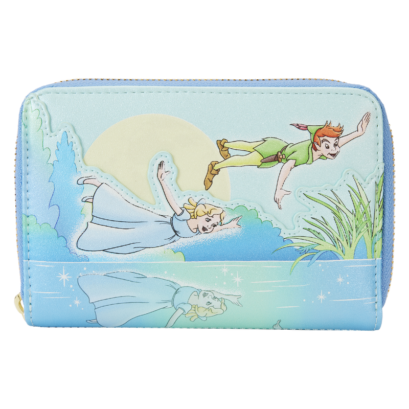 Disney Peter Pan You Can Fly Glow Zip Around Wallet