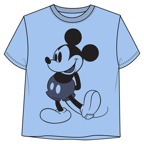 Mickey Icon Stand In Blooming Blue Junior Shirt