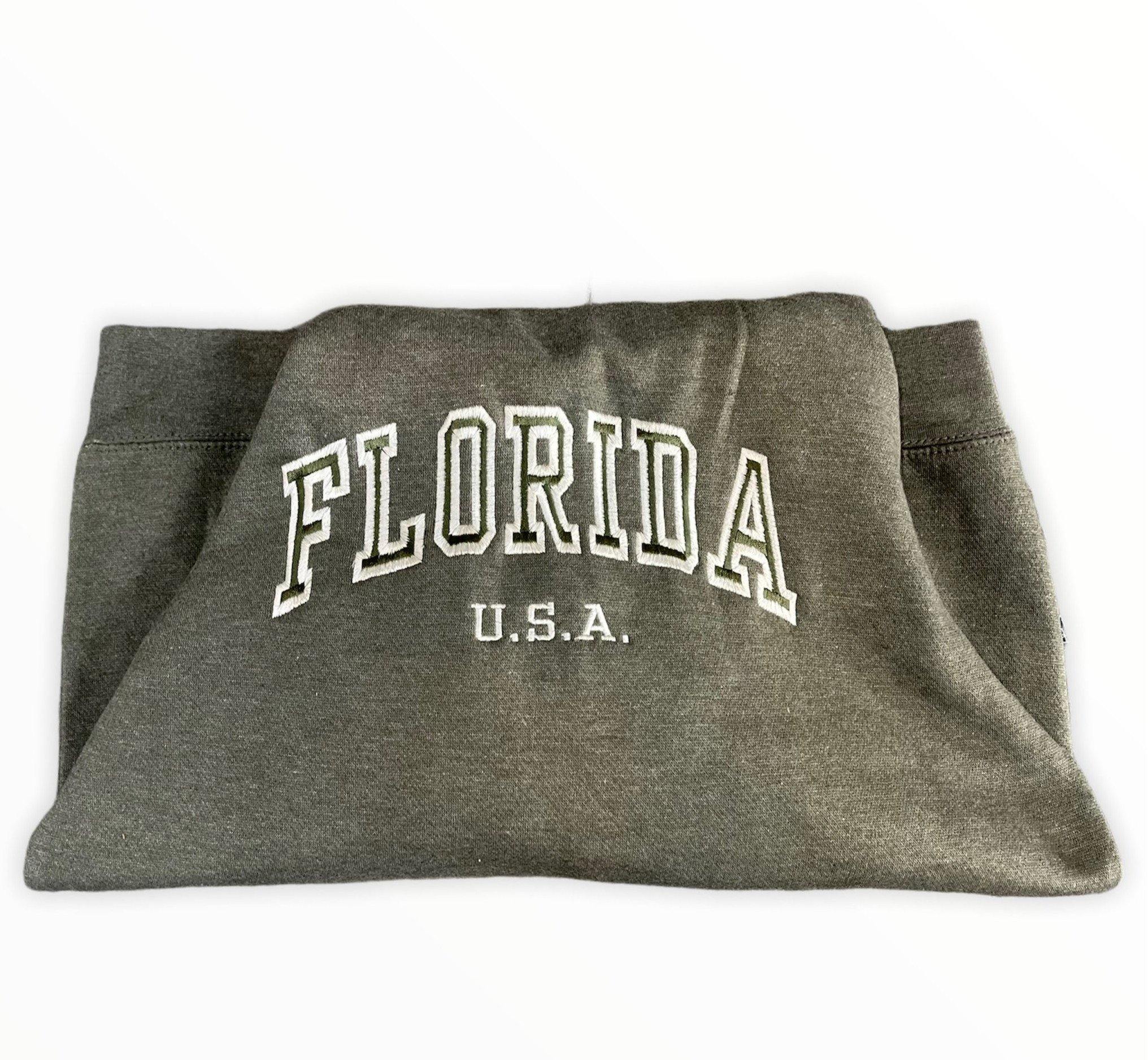 Adult Florida Pullover Sweatshirt- Olive Green