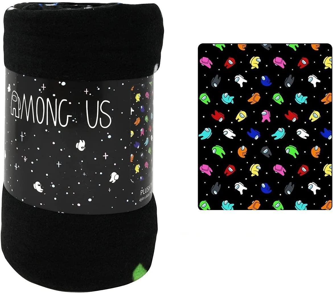 Among Us Fleece Blanket - Warm and Cozy Among Us Fleece Throw Blanket for Kids, Soft Among Us Plush Throw Snuggle Blanket for Girls and Boys Bedroom - Size 45x60 Inch