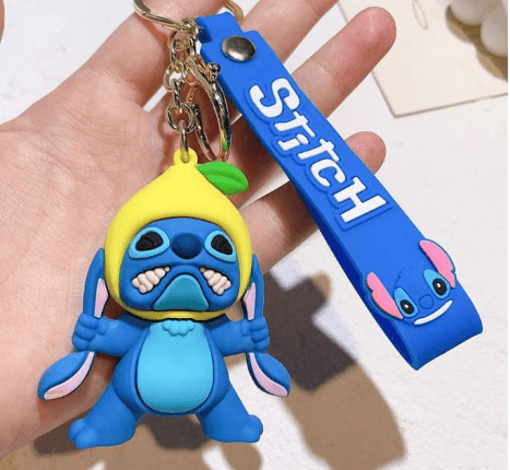 Angry Stitch Lemon Standing Pvc Keychain