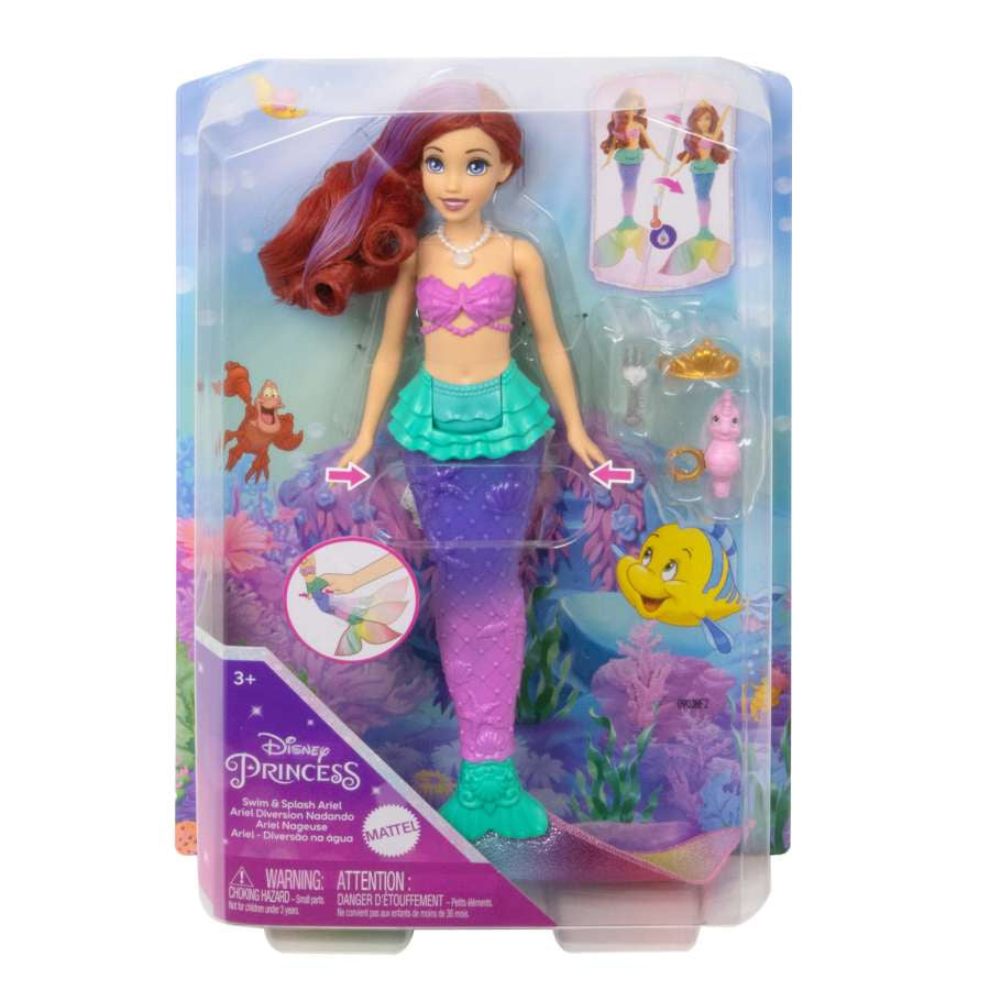 Disney Princess Swim & Splash Ariel Doll