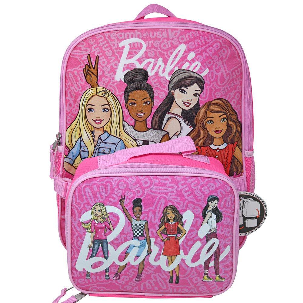Barbie Backpack 16" & Lunch Bag Detachable