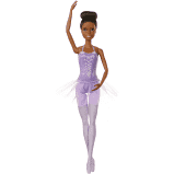 Barbie Ballerina Doll With Tutu And Sculpted Toe Shoes,Purple