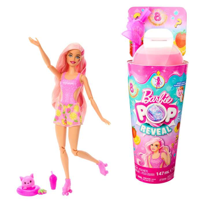 Barbie Pop Reveal Fruit Series Strawberry Lemonade Doll