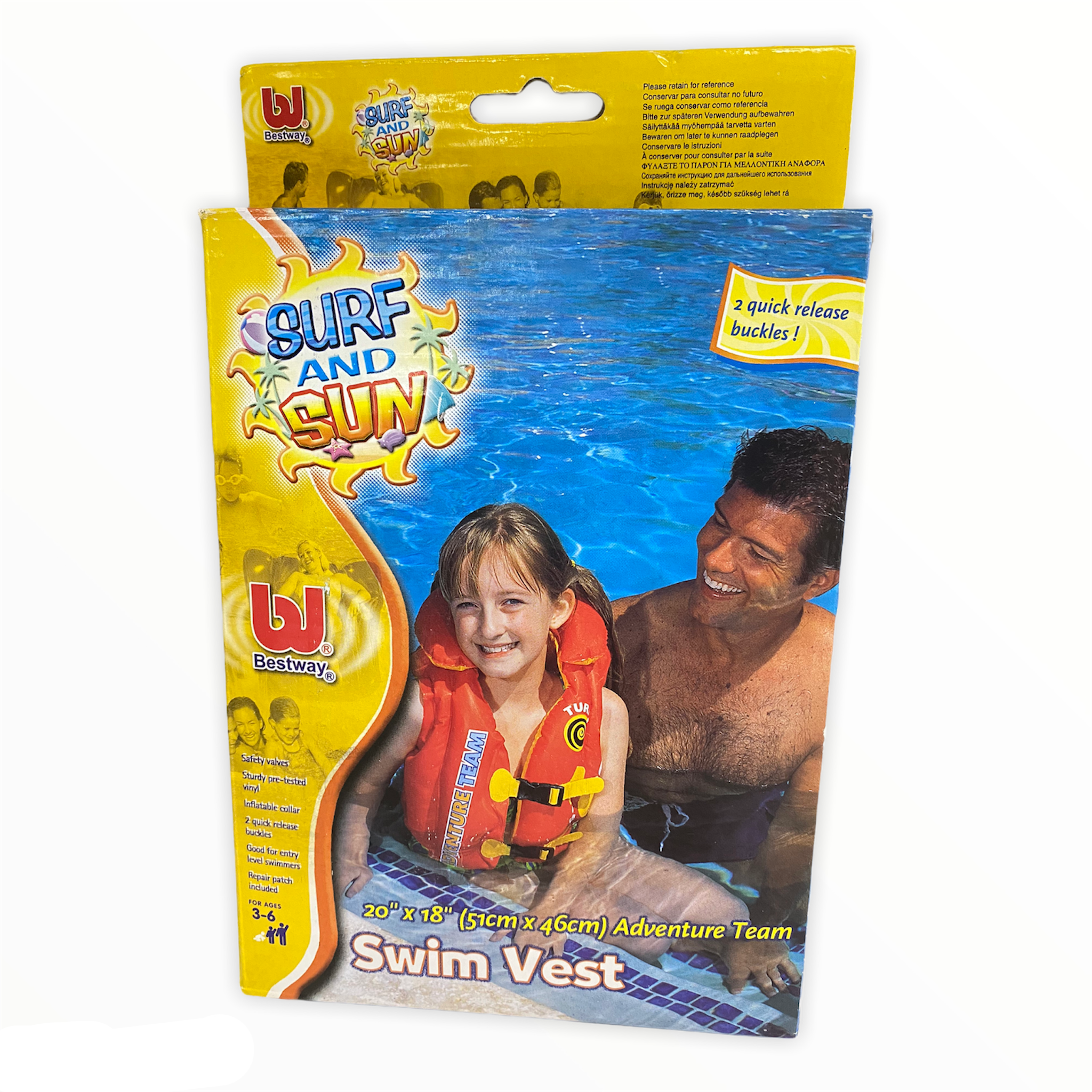 Bestway Surf and Sun Swim Vest 20" x 18"