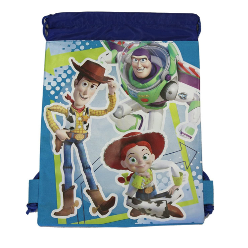 Blue Woody, Buzz, and Jessie Drawstring Bag