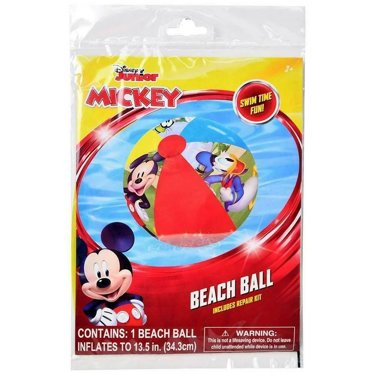 Disney Junior Mickey Mouse & Friends Kids Inflatable Beach Ball 13.5