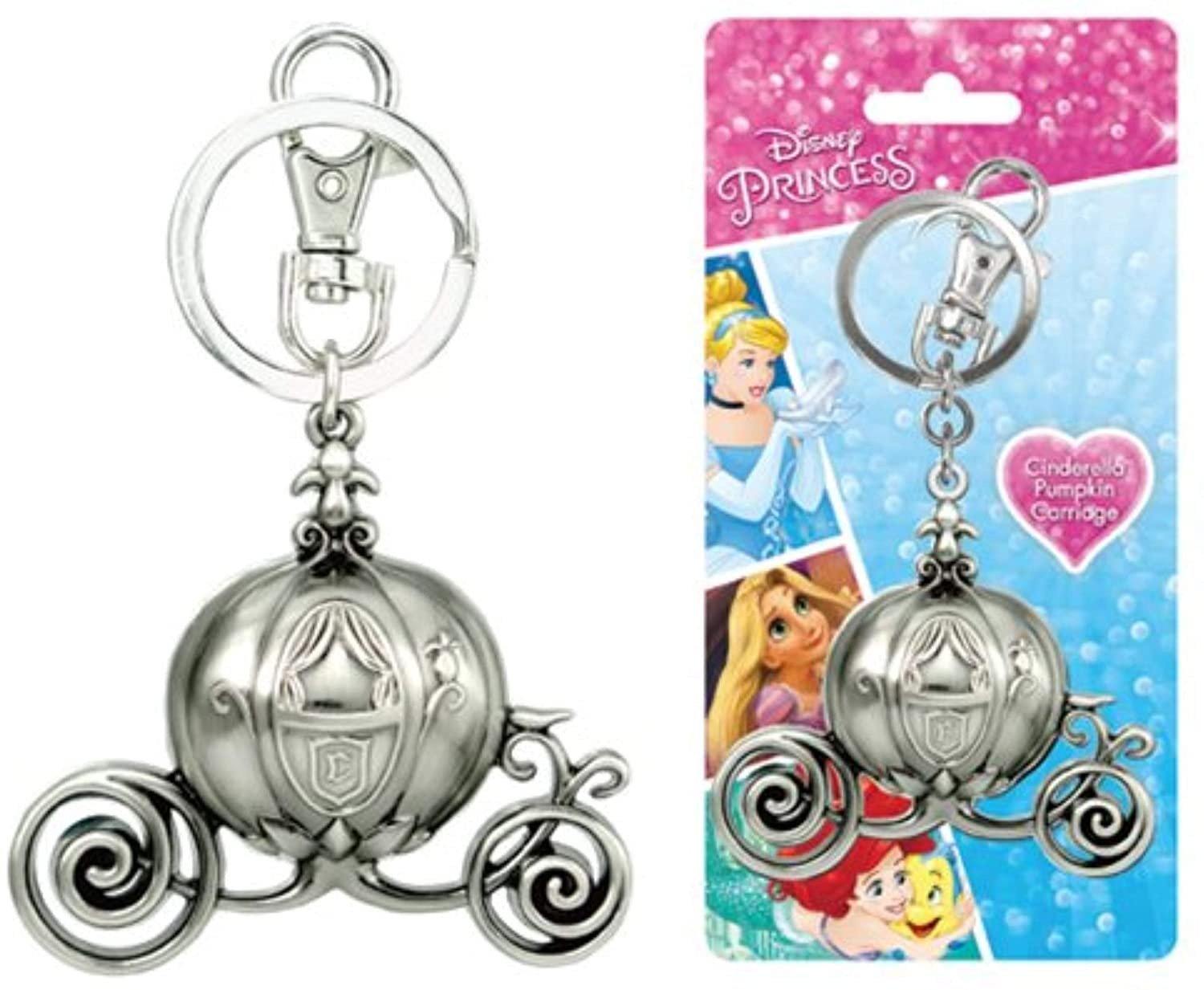 Cinderella Carriage Pewter Key Ring