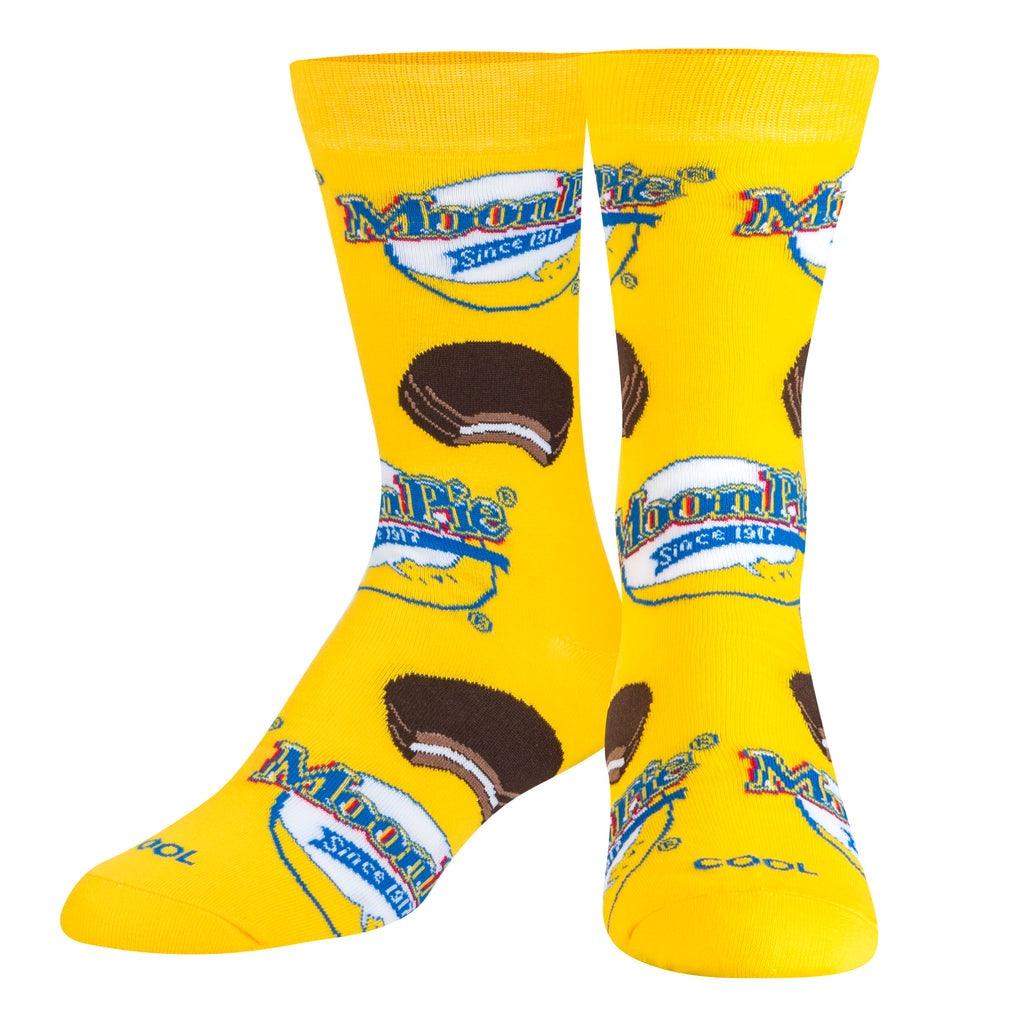 Cool Socks - Mens Crew - Moon Pie
