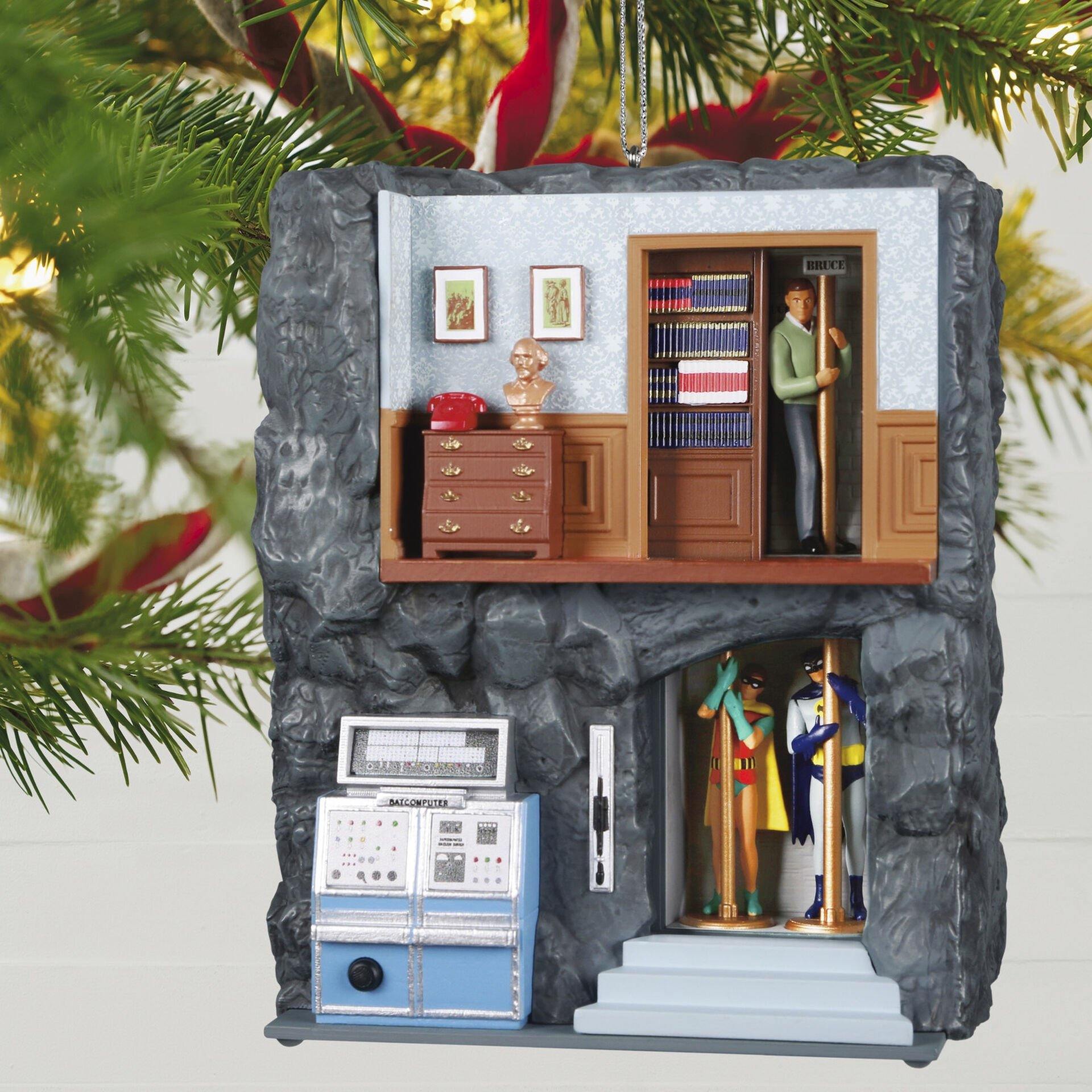 DC Comics™ Batman™ Classic TV Series To The Batcave Ornament With Light, Sound and Motion