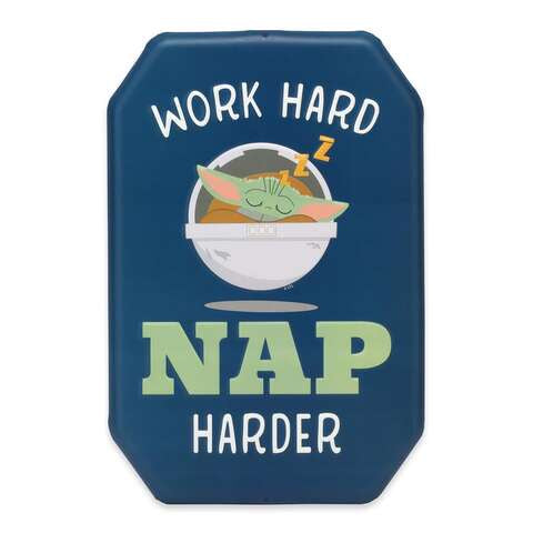 Disney Star Wars Grogu Work Hard Nap Harder Sign Metal