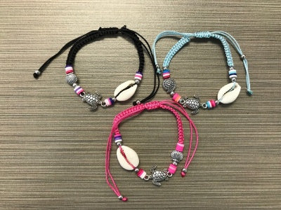 Cowry Bracelet w/Assorted Charms