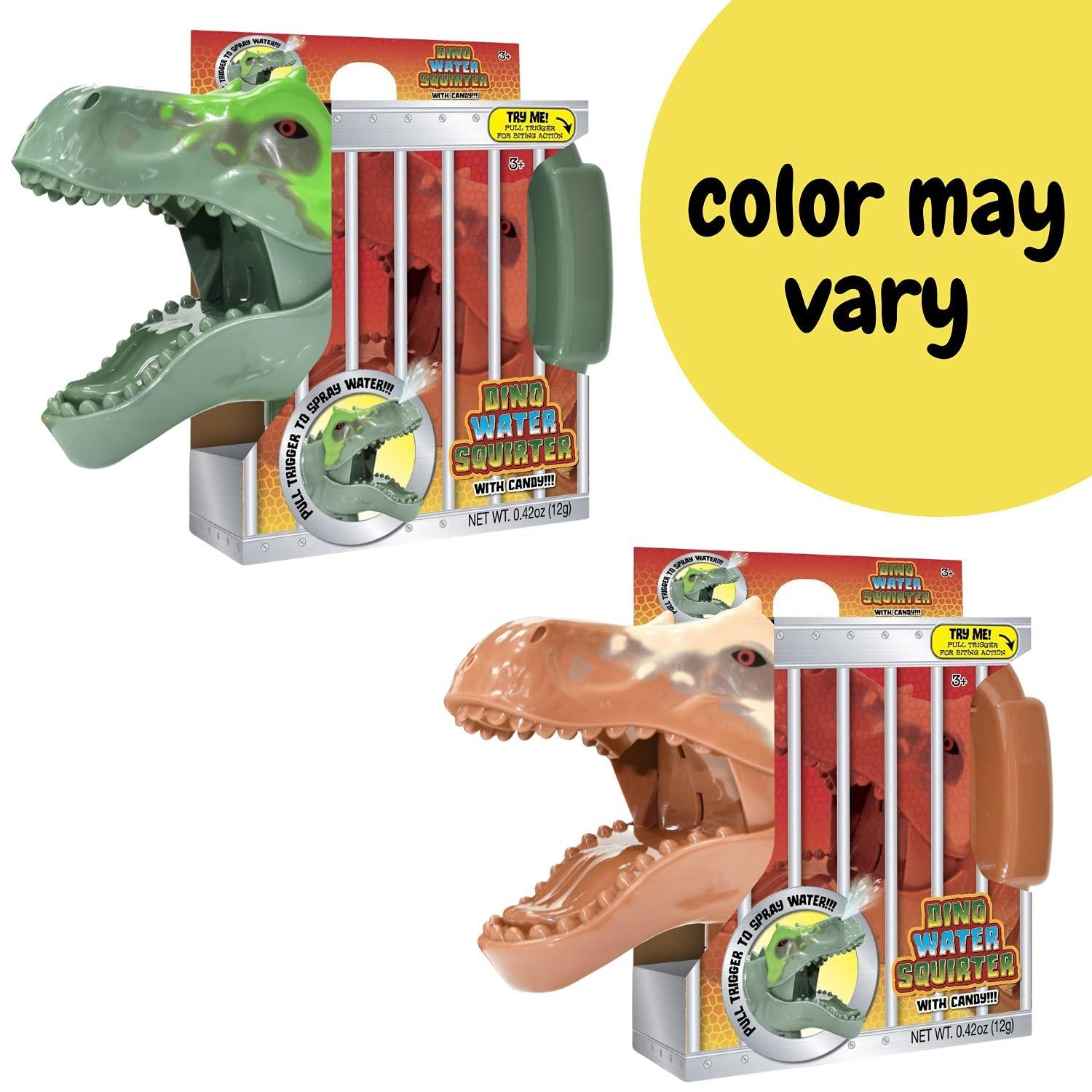 Dinosaur Head Water Squirter with Candy