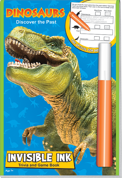 Dinosaurs Discover The Past Magic Ink Painting Book And Pen
