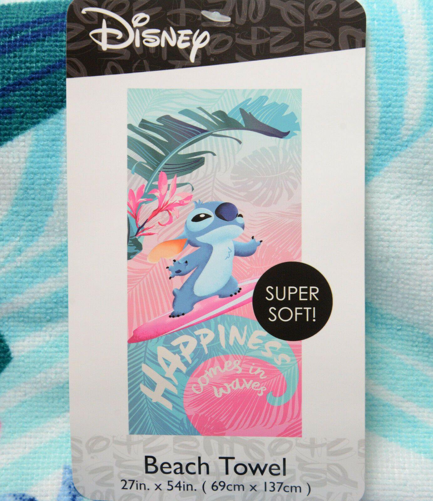 Disney Beach Towel Lilo and Stitch 27" x 54" Stitch Towel