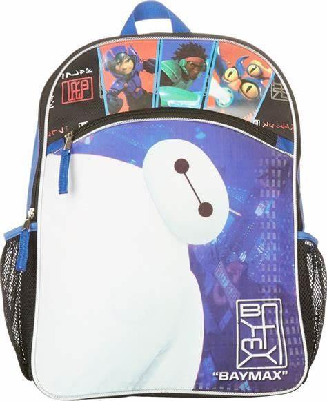 Disney Big Hero 6 Baymax Wassabi Hiro Back to School Backpack