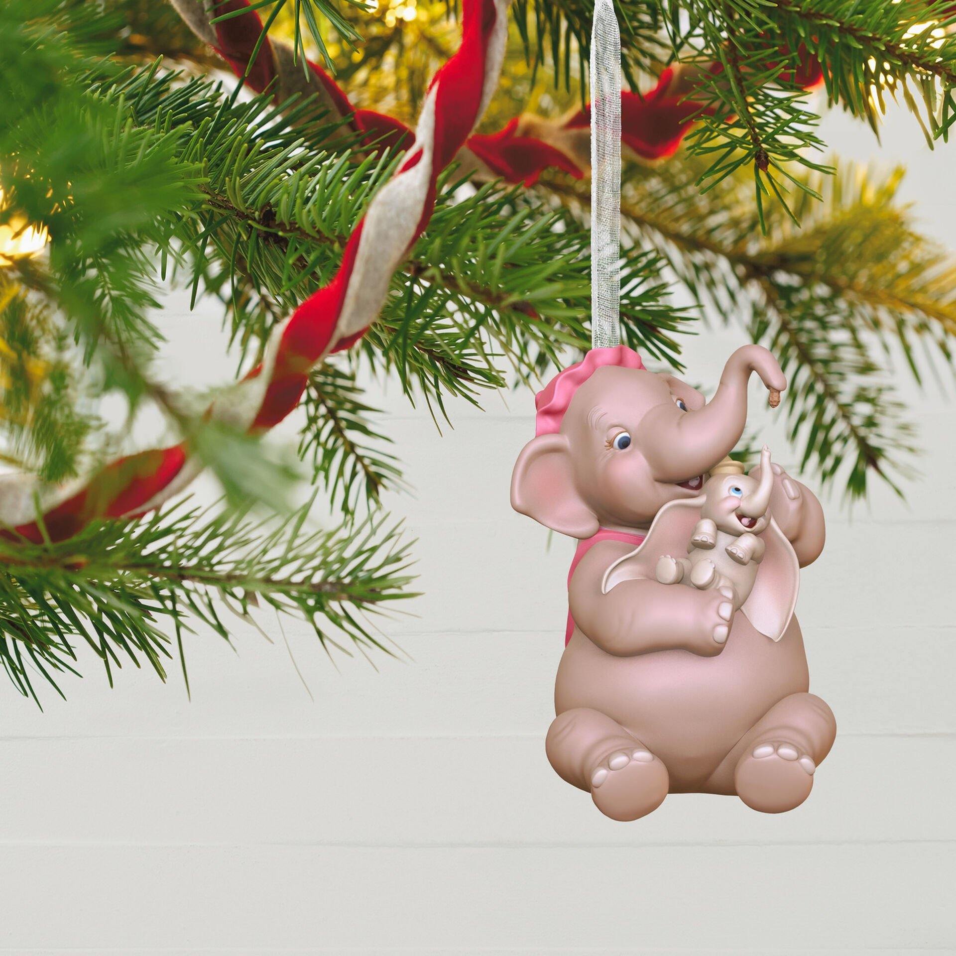 Disney Dumbo Mother and Child Porcelain Ornament