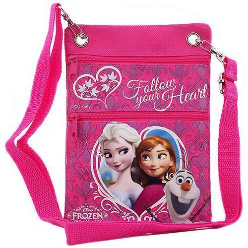 Disney Frozen Pink Passport Bag