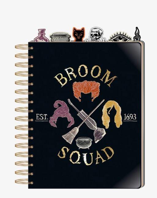 Disney Hocus Pocus Broom Squad Tabbed Journal