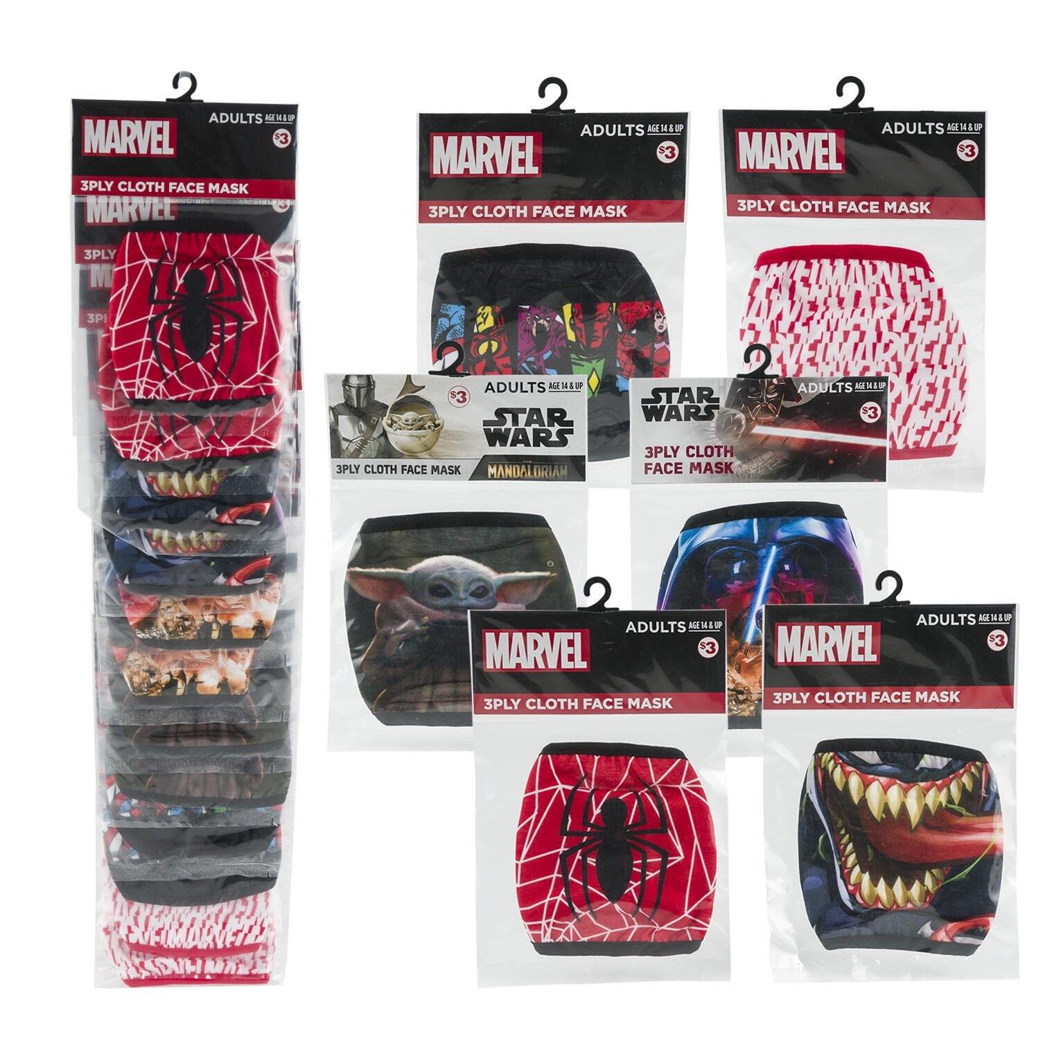 Disney Marvel adult Face Mask Assorted