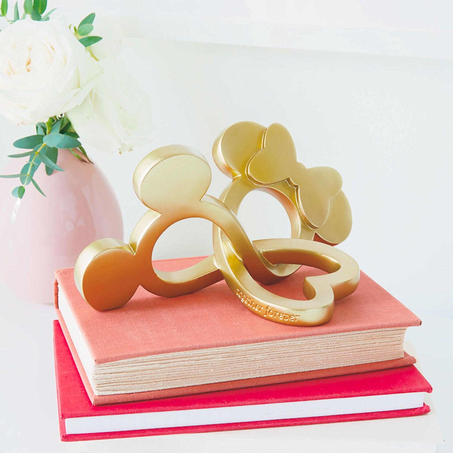 Disney Mickey and Minnie Knotted Heart Figurine