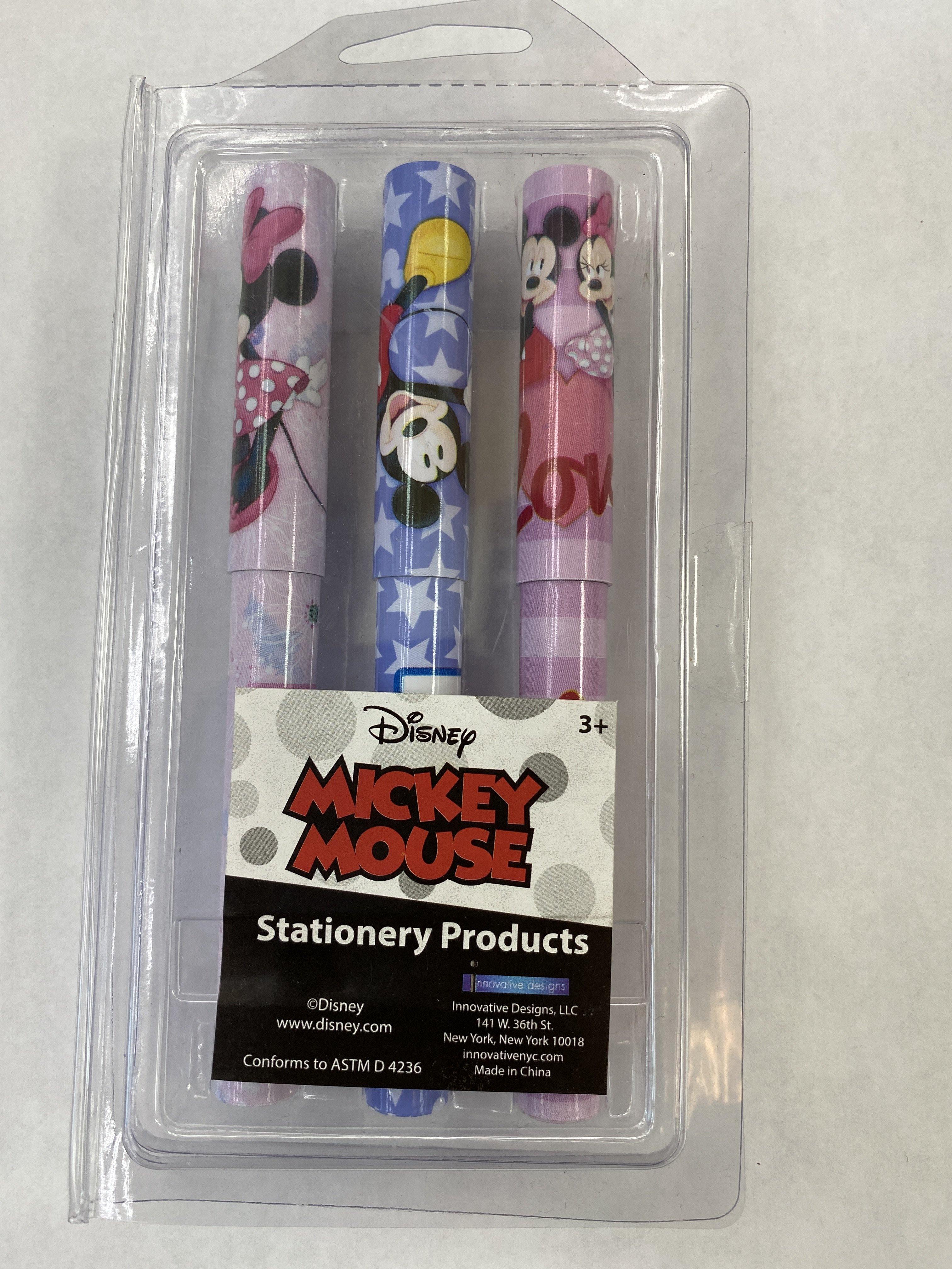Disney Mickey & Minnie Mouse "True Love" 3 Pack Pens