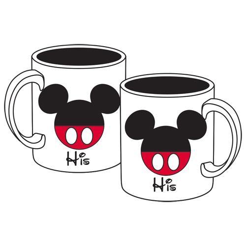 Disney Mickey "His" 11oz Mug, White