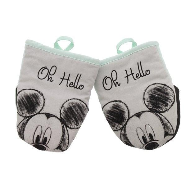 Disney Mickey Mouse 2-Pack Mini Oven Mitt “oh Hello”