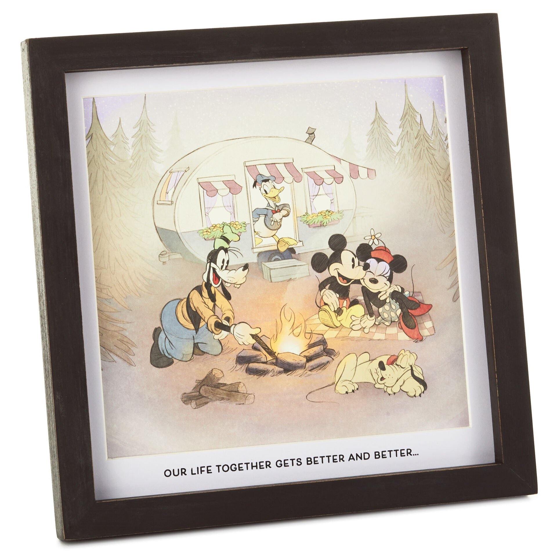 Disney Mickey Mouse And Friends Better Together Framed Print, 8.5X8.5