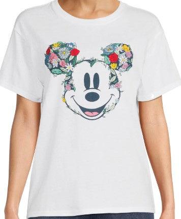 Disney Mickey Mouse Face Junior Top