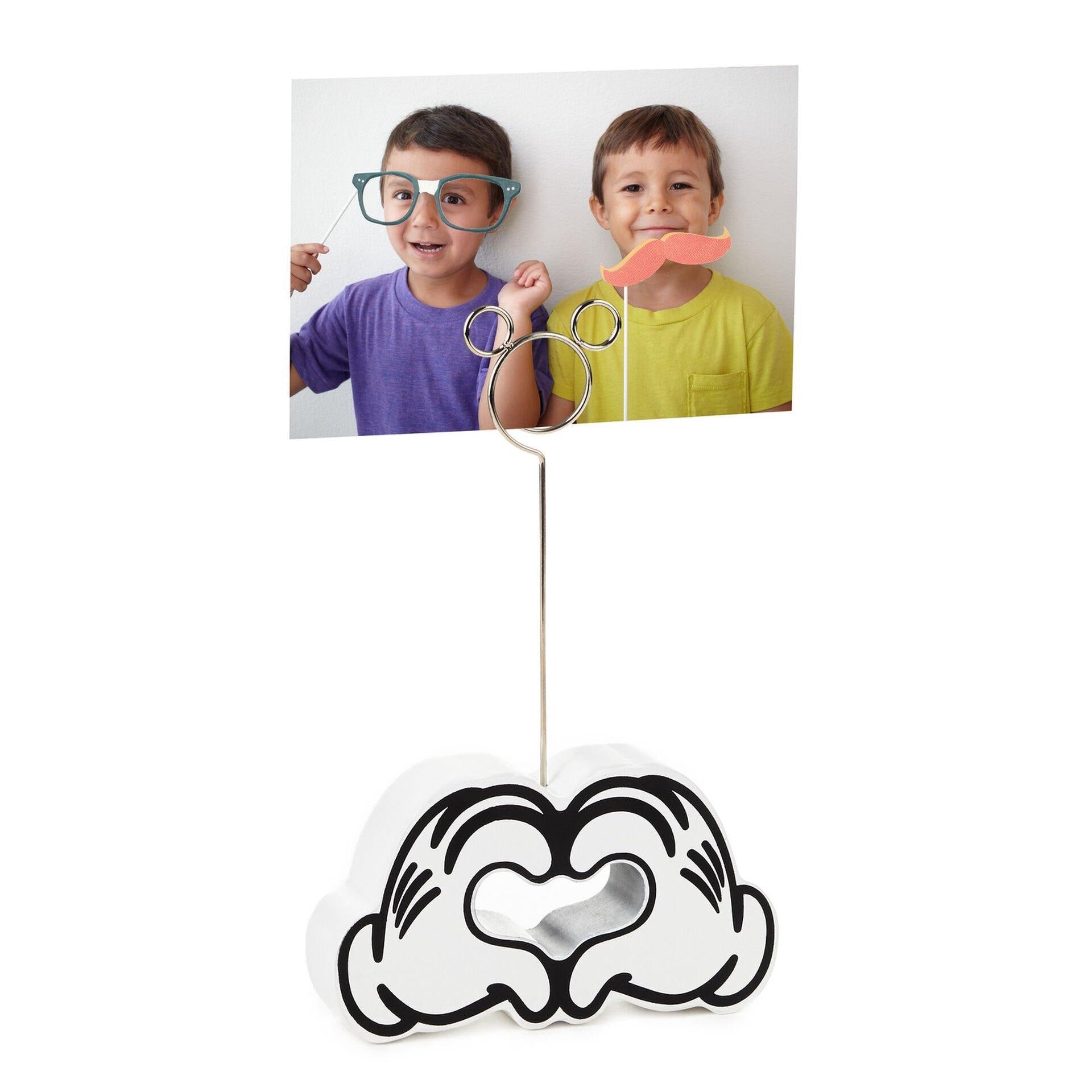 Disney Mickey Mouse Heart Hands Wire Photo Holder